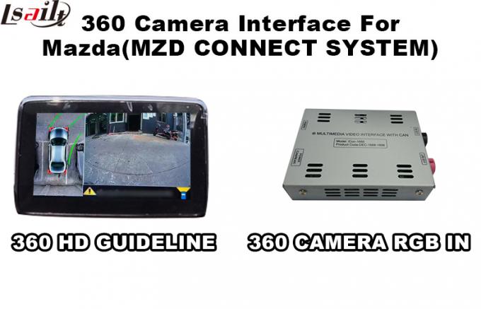 Mazda-Camerainterface met 360 de Output van het Vogelweergeven HD 800X480 voor Parkerenveiligheid