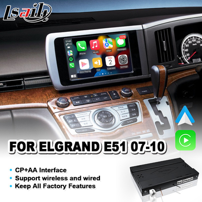 Lsailt Carplay Android Auto Video Interface Voor Nissan Elgrand E51 Serie 3 2007-2010