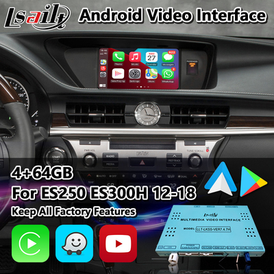 De Videointerface van Lsailtandroid voor Lexus ES200 ES250 S 300h ES350 met Draadloze Carplay
