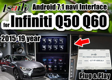Android 7,1 de Videoradio van de Interfacesteun Van verschillende media carpaly/Android-auto voor Infiniti 2015-2019 Q50 Q60