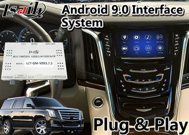 Android 9,0 de Navigatie Videointerface van Autogps voor Cadillac Escalade met de Digitale Vertoning van RICHTSNOERsysteem 2014-2020 LVDS