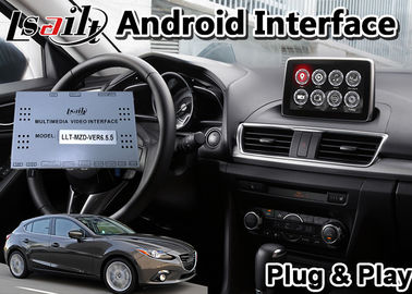 Van Lsailtandroid de Videointerface Van verschillende media voor Mazda 3 het Model van 2014-2020 met GPS-ROM van Navigatieyoutube Mirrorlink 32GB
