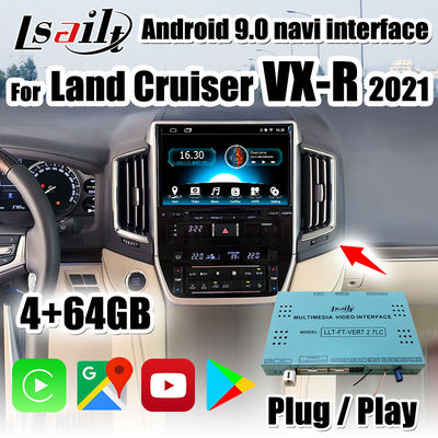 PX6 CarPlay/Android-de interface van verschillende media omvatte Android-Auto, YouTube voor Land Cruiser 2020-2021 vx-r