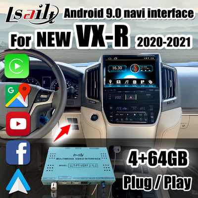 4+64GB CarPlay/de Autointerface van Android omvatte Waze, YouTube, Netflix voor Land Cruiser 2020-2021 vx-r