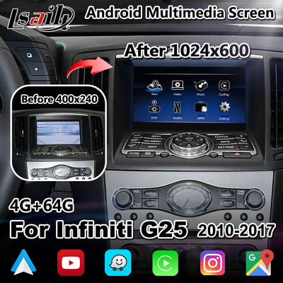Lsailt 7 Inch Auto Multimedia Display Carplay Scherm Voor Infiniti G25 Q40 Q60