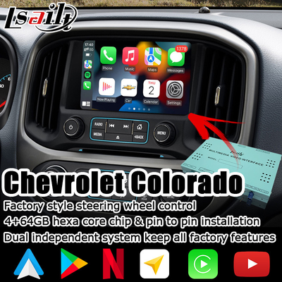 De Interface van de Carplay androïde autodoos Video/de Spiegelverbindingsnavigatie van Chevrolet Colorado