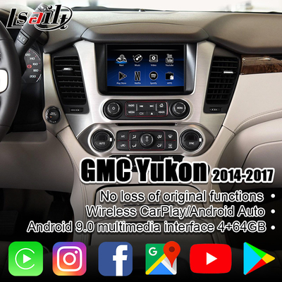 4GB Android-Autointerface voor GMC Yukon met NetFlix, YouTube, CarPlay, Android Autopx6 RK3399
