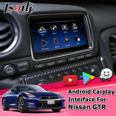 Android-Navigatie draadloos carplay androïde autonissan gt-r R35