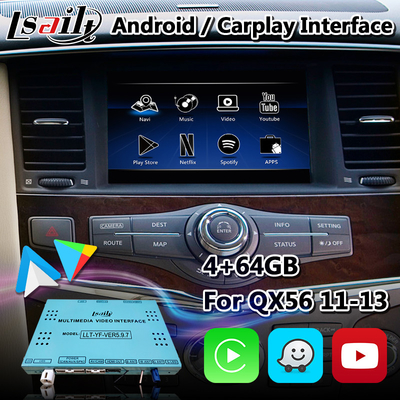 4GB de Navigatie van RAM Android Video Interface GPS voor Infiniti QX56 2010-2013
