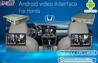 Honda-de Videonavigatie van Interfaceandroid Van verschillende media, Hoofdsteunvertoning, Mobiele Telefoon Mirrorlink