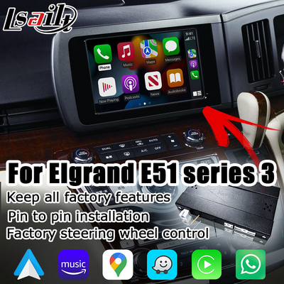 Lsailt Draadloze Carplay Android Auto Interface Voor Nissan Elgrand E51 Series3 Japan Spec