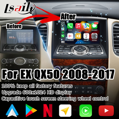 Infiniti QX50 EX EX35 EX25 EX37 Nissan skyline crossover Android HD scherm carplay android auto upgradew