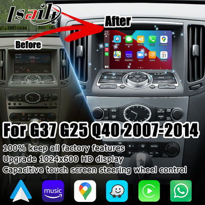 Plug en Play Infiniti G37 G25 Q40 draadloze carplay android auto module video interface box Navihome