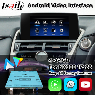 De Interface van Lsailtandroid Carplay voor Lexus NX300 NX 300 2017-2021 Nieuwe Touchpad