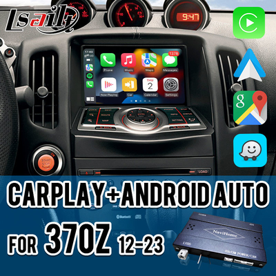 Lsailt Carplay Interface Box voor Nissan 370Z 2010-2020 Android Auto Support Voice Command, stuurbediening