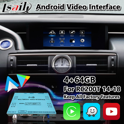 Lsailt Android Car Video Interface voor Lexus RC200t RC300h RC350 RCF RC300 F-Sport RC 2014-2018