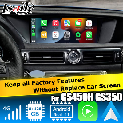 Lexus GS450h GS350 GS200t GS300h GSF Android carplay video interface 8+128GB Qualcomm basis