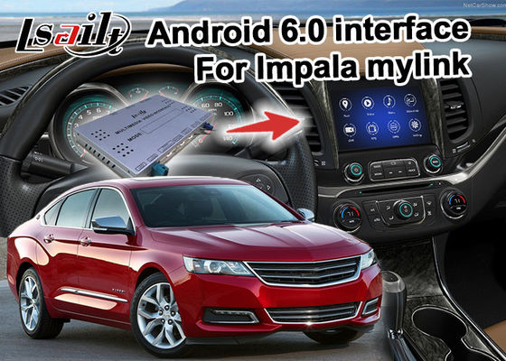 Chevrolet-Impala Android 6,0 videointerface met rearview video de spiegelverbinding van WiFi