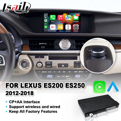 Draadloze Android Auto Carplay Interface voor 2012-2018 Lexus ES250 ES200 ES350 ES300h ES 250 200 Knob Control