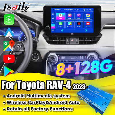 Android 13 Android Infotainment Interface voor Toyota RAV-4 2023-Crown, Alphard, Harrier OEM Scherm Upgrade met Android Multimedia Systeem, YouTube
