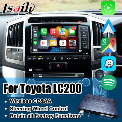 Plug and Play Apple CarPlay-interface voor Land Cruiser 200 2013-2021 Multi-taal, 360-camera, ondersteunde achterste camera