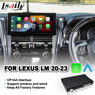 Lsailt OEM CarPlay Interface Module voor 2020-2023 Lexus LM 350 LM300h LM350 Fabrieksscherm Draadloze Android Auto