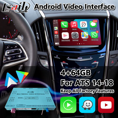 Lsailt Android Carplay Multimedia Video-interface voor 2014-2019 Cadillac ATS CUE-systeem