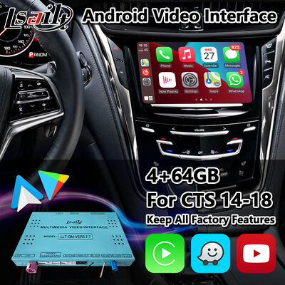 Lsailt Android Carplay Multimedia Video Interface voor 2013-2019 Cadillac CTS CUE Systeem