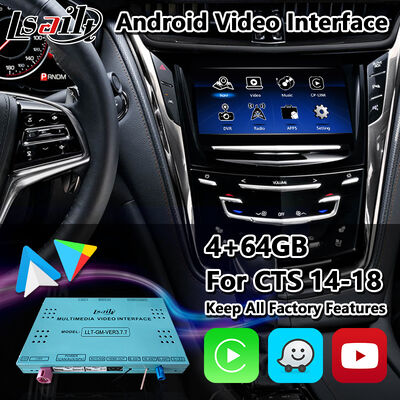Lsailt Android GPS Navigatie Video Interface voor 2013-2019 Cadillac CTS CUE Systeem met Carplay