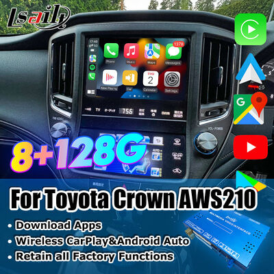 Android 13 Multimedia Video Interface voor Crown S210 AWS210 GRS210 GWS214 GWS215 Majesta Athlete Royal Saloon OEM Scherm Upgrade met draadloze CarPlay
