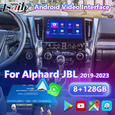Lsailt Android Carplay Video-interface voor 2019 -2023 Toyota Alphard Vellfire JBL Hoge Versie