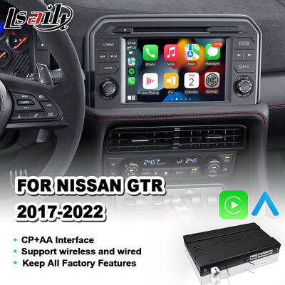 Lsailt Nissan GT-R R35 2017-2022 CarPlay Interface OEM Integratie Module Fabrieksscherm Draadloze Android Auto Upgrade