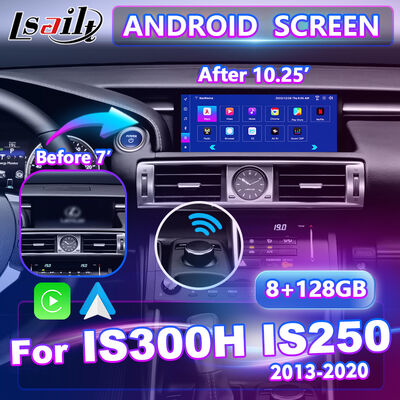 Lsailt 10.25 Inch Android Carplay Multimedia Scherm voor 2013-2020 Lexus IS Knop IS250 IS200t IS300 IS300h IS350
