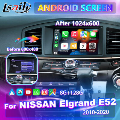 Lsailt Android Carplay multimediascherm voor 2010-2020 Nissan Elgrand E52