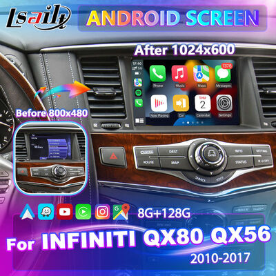 Lsailt Android Carplay Multimedia Scherm voor 2010-2017 Infiniti QX80 QX56