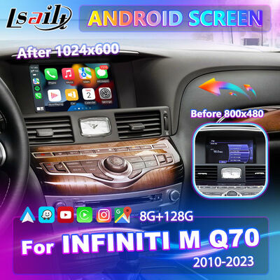 Lsailt Android Carplay Multimedia Scherm voor 2010-2023 Infiniti M25 M30d M37 M56 M35h Y51 Q70
