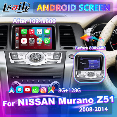 Lsailt Android Carplay Multimedia Scherm voor 2008-2014 Nissan Murano Z51