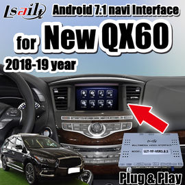 Plug&amp;Play Android 7,1 auto videointerface voor Nieuwe carplay het jaarsteun van QX60 QX80 2018-2019, ADAS, youtube