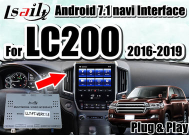 Lsailt de videointerface van verschillende media met ingebouwde IOS/Android CarPlay voor Land Cruiser 2016-2019 LC200