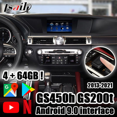 4GB Video de Interfacecontrole van Lexus GS Android door bedieningshendel inbegrepen NetFlix, CarPlay, Android-Auto voor GS450h GS200t