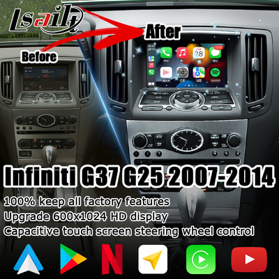 GPS-Navigatie NISSAN Multimedia Interface Android Carplay 1.8G voor Infiniti G37 G25