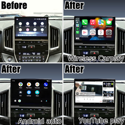 Auto Android 13 navigatiebox voor Toyota LC200 GXR Fujitsu-eenheid Carplay waze youtube achteruitkijk etc.