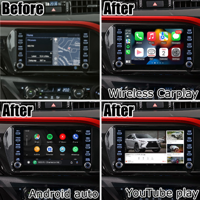 Toyota Hilux Android 13 multimedia video-interface draadloos carplay Android auto touch 3