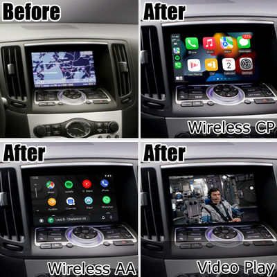 Draadloze carplay android auto voor Infiniti G37 G25 Q40 Q60 370GT skyline 08IT