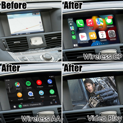 Infiniti Q70 M35 M37 Nissan Fuga draadloze carplay android auto oplossing IT08 08IT