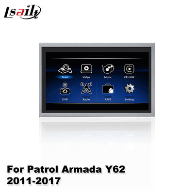 Lsailt Auto Multimedia Scherm voor Nissan Patrol Y62 2011-2017 Met Draadloze Android Auto Carplay