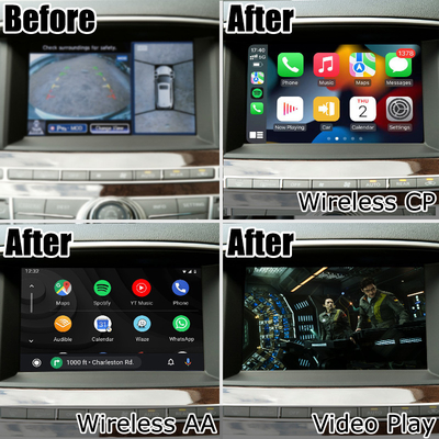 Infiniti JX35 QX60 draadloze carplay android auto-interface upgrade-oplossing zonder schade