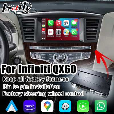 Infiniti JX35 QX60 draadloze carplay android auto-interface upgrade-oplossing zonder schade