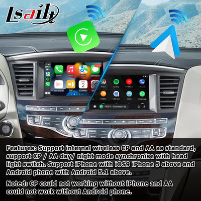 Infiniti JX35 QX60 draadloze carplay android auto-interface upgrade-oplossing zonder schade
