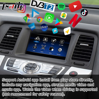 Nissan Murano Z51 Android HD-scherm upgrade Android auto carplay Youtube waze Netflix play